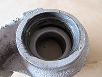 Prepping turbine housing for installation
