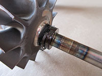 Turbine shaft oil ring seal