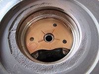 Installing thrust washer