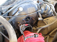 brake master cylinder removed