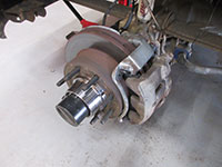brake rotor reinstalled