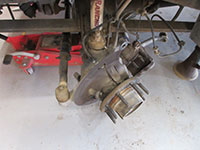 steering knuckle being positioned